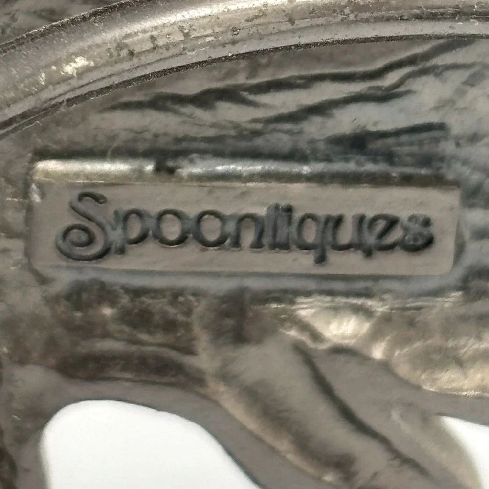 Spontiques Pewter Arch Candle Holder Votive Sun Moon Celestial Blue Rhinestone